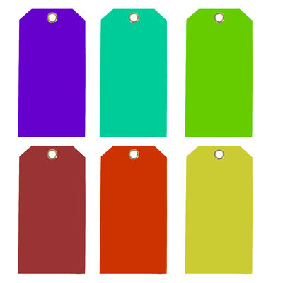 Vinyl Blank Gift Tag  PVC Tear Proof Waterproof Plastic Tag with Wire Tie