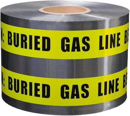 Custom Printed Logo Detectable Underground Marking Tape Roll Non-adhesive Warning Tape