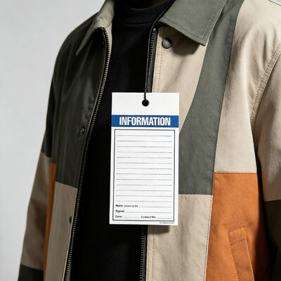Wholesale Custom Waterproof Clothing Hang Tags Tear Resistant Garment Labels for Apparel Brand