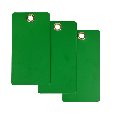 ป้าย PVC เปล่าพิมพ์ลายแบบกำหนดเอง กันน้ำ ทนทาน ป้ายพลาสติกคล้องล็อค