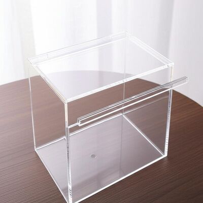 Customize Acrylic Storage Box with Lid Acrylic Box with Sliding Lid