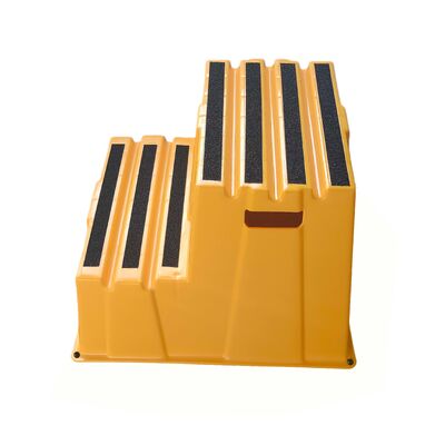 โต๊ะขั้นที่สามารถต้อนตัวได้อย่างทนทาน มีความจุ 500 ปอนด์ วัสดุ HDPE ที่มิตรต่อสิ่งแวดล้อม และออกแบบไม่เลื่อนสําหรับการใช้ในบ้านและอุตสาหกรรม