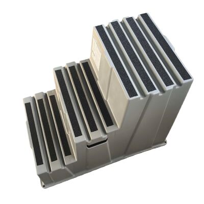 ความสามารถในการบรรทุก 500 ปอนด์ ที่ทนทาน ขาบันไดขั้นตอนที่สามารถต้อนกับ HDPE ที่เป็นมิตรต่อสิ่งแวดล้อมและการออกแบบที่ไม่ลื่น