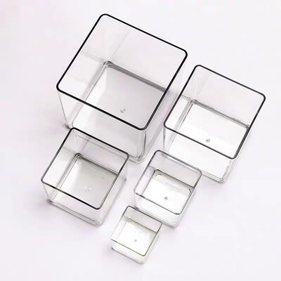 กล่องเก็บของอะคริลิคใสแบบกำหนดเองสามารถใช้แสดงพืชได้