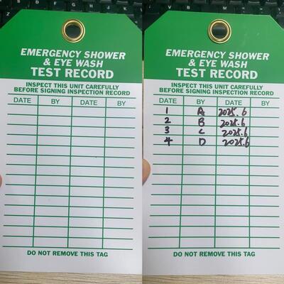 สัญลักษณ์ที่กําหนดเอง กันน้ํา ความเห็นสูง แท็กความปลอดภัยจากพลาสติกสําหรับการล็อคคอต แท็กความปลอดภัย