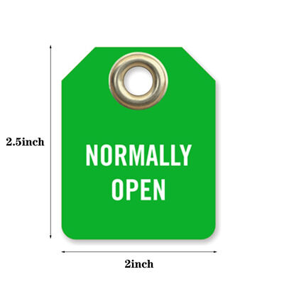 เบอร์เปิดโดยปกติที่มี Grommet PVC เบอร์พลาสติกกันน้ําเพื่อเตือน